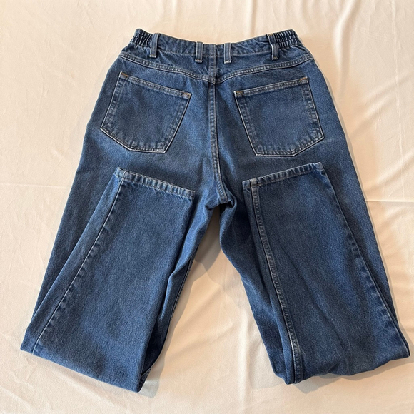 Vintage LL Bean Mom Jeans | Comfort-Gathered Waist | Relaxed 90s Denim - Picture 4 of 8